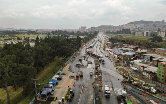 La extensión de la avenida Caracas Sur avanza: la estación Danubio