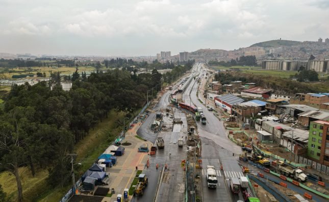 La extensión de la avenida Caracas Sur avanza: la estación Danubio