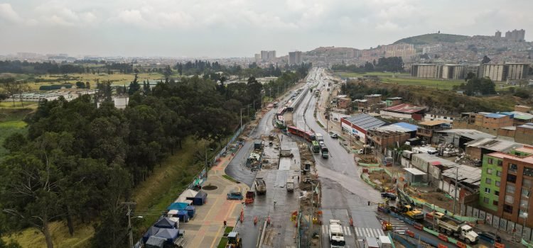 La extensión de la avenida Caracas Sur avanza: la estación Danubio