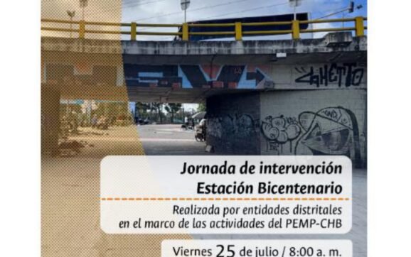 Este viernes 25 de julio, jornada de intervención en la estación Bicentenario