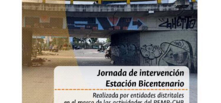 Este viernes 25 de julio, jornada de intervención en la estación Bicentenario